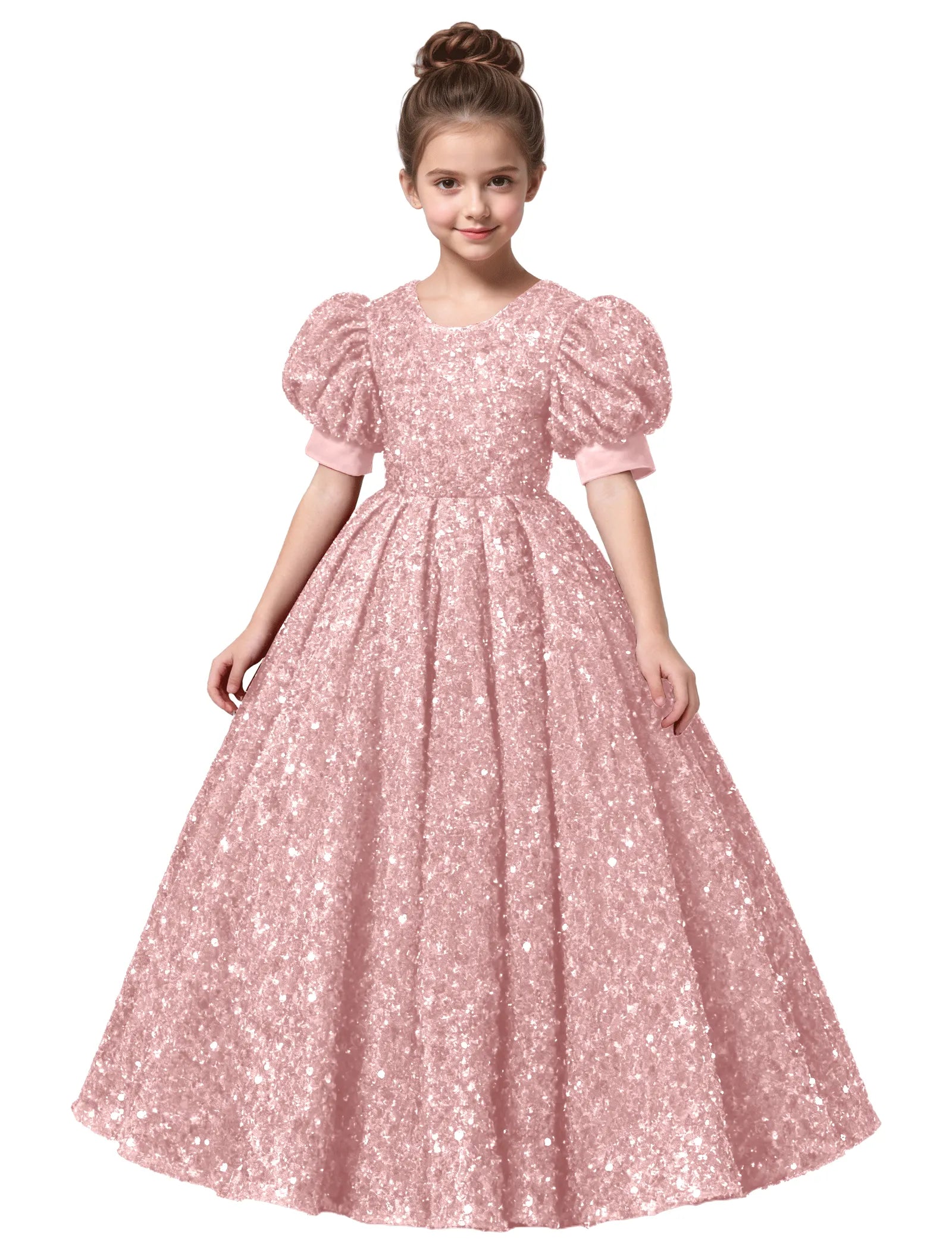 Princess-Style Velvet Long Dress