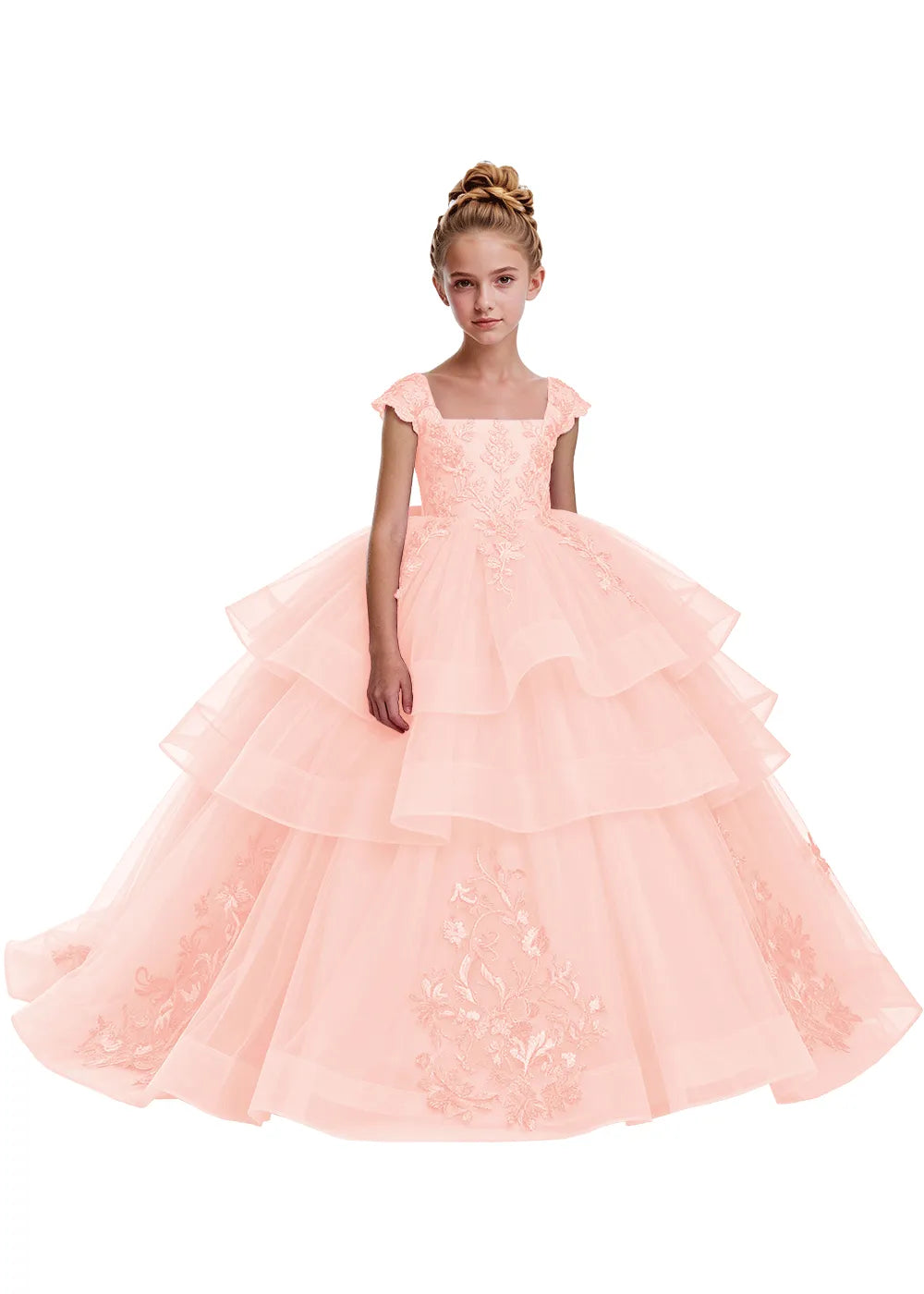 Elegant Tulle Pageant Dress for Girls