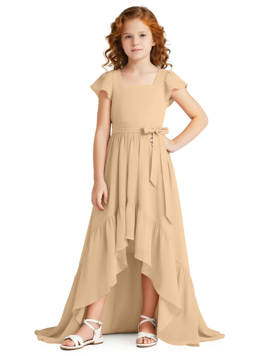 Fairy Whispers Ruffle Hem Girl Dress
