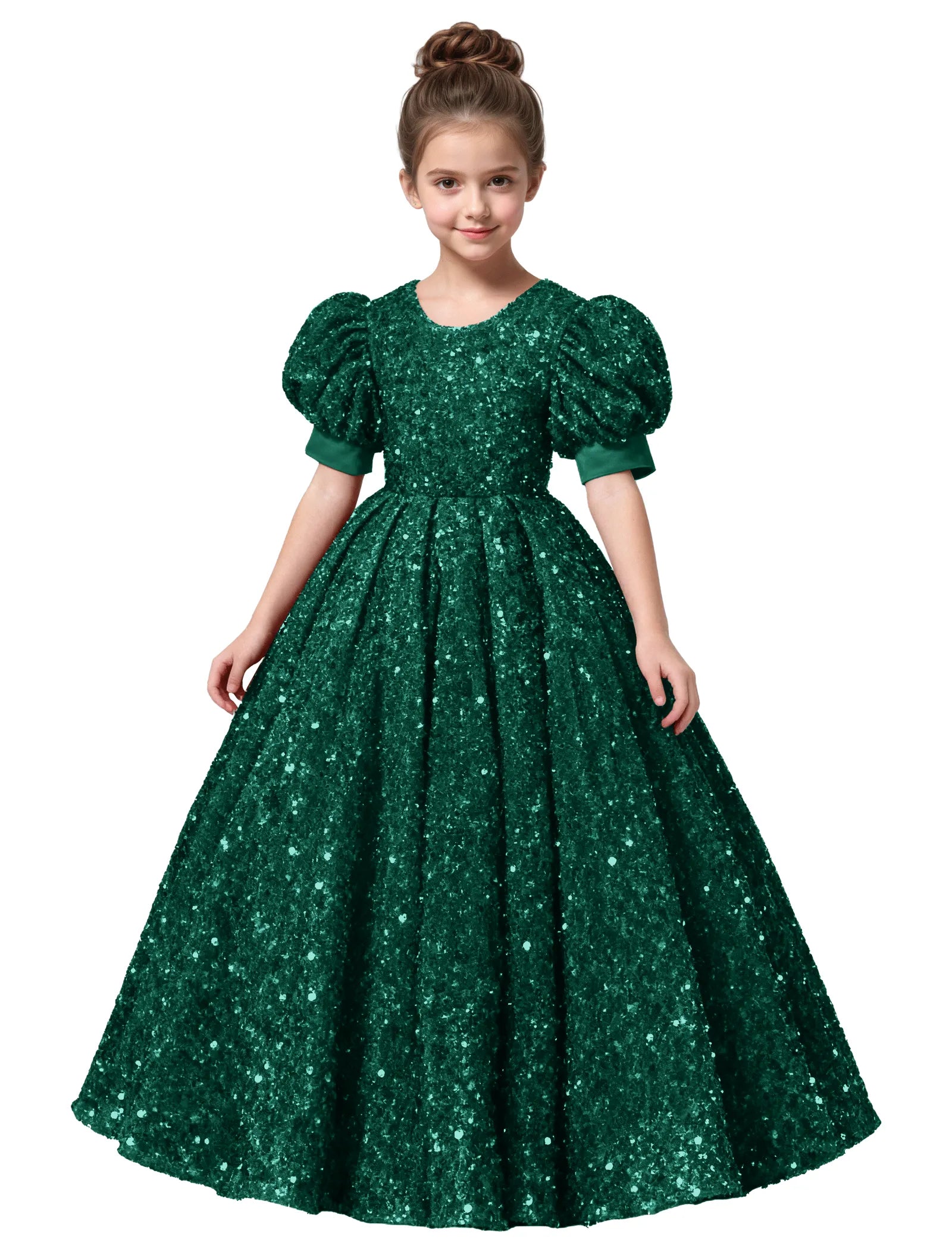 Princess-Style Velvet Long Dress