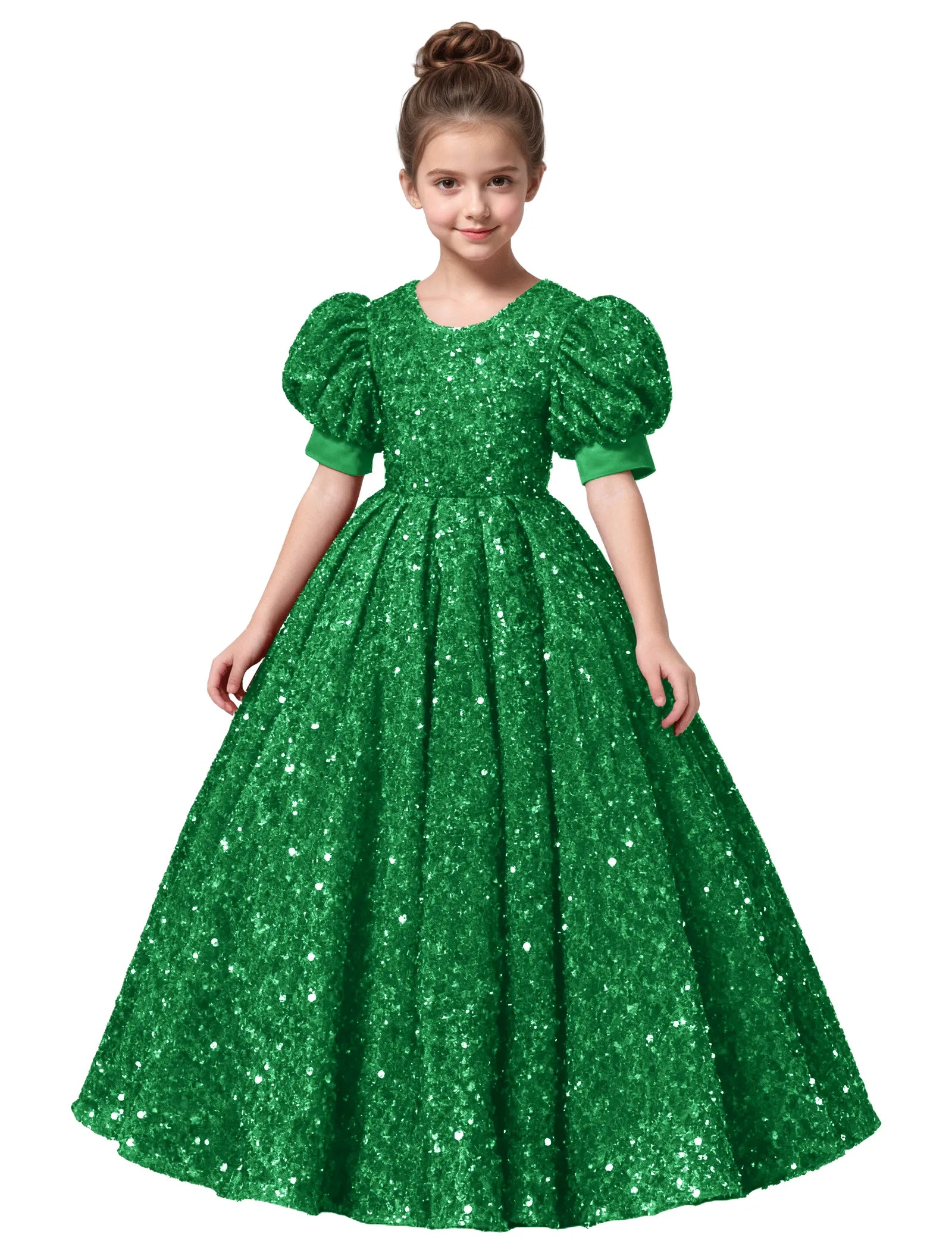 Princess-Style Velvet Long Dress