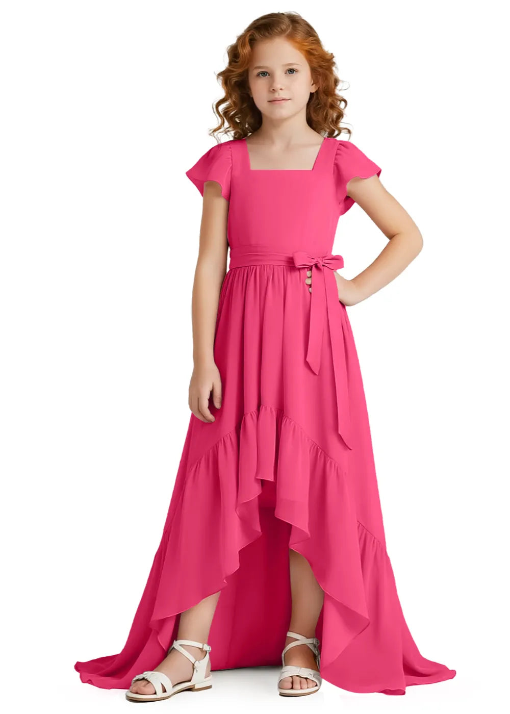 Fairy Whispers Ruffle Hem Girl Dress