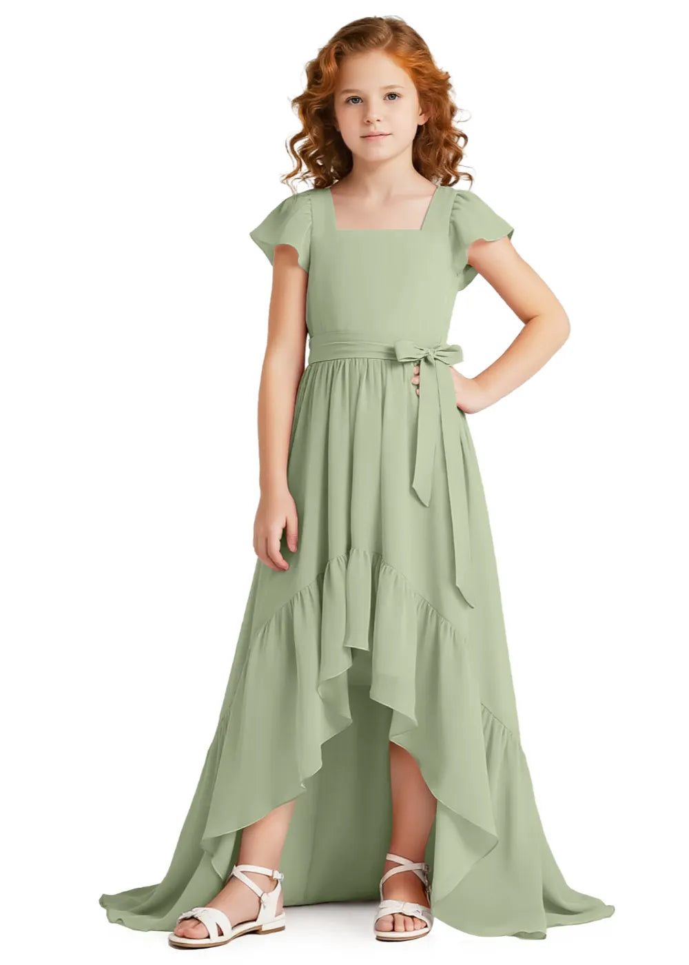 Fairy Whispers Ruffle Hem Girl Dress