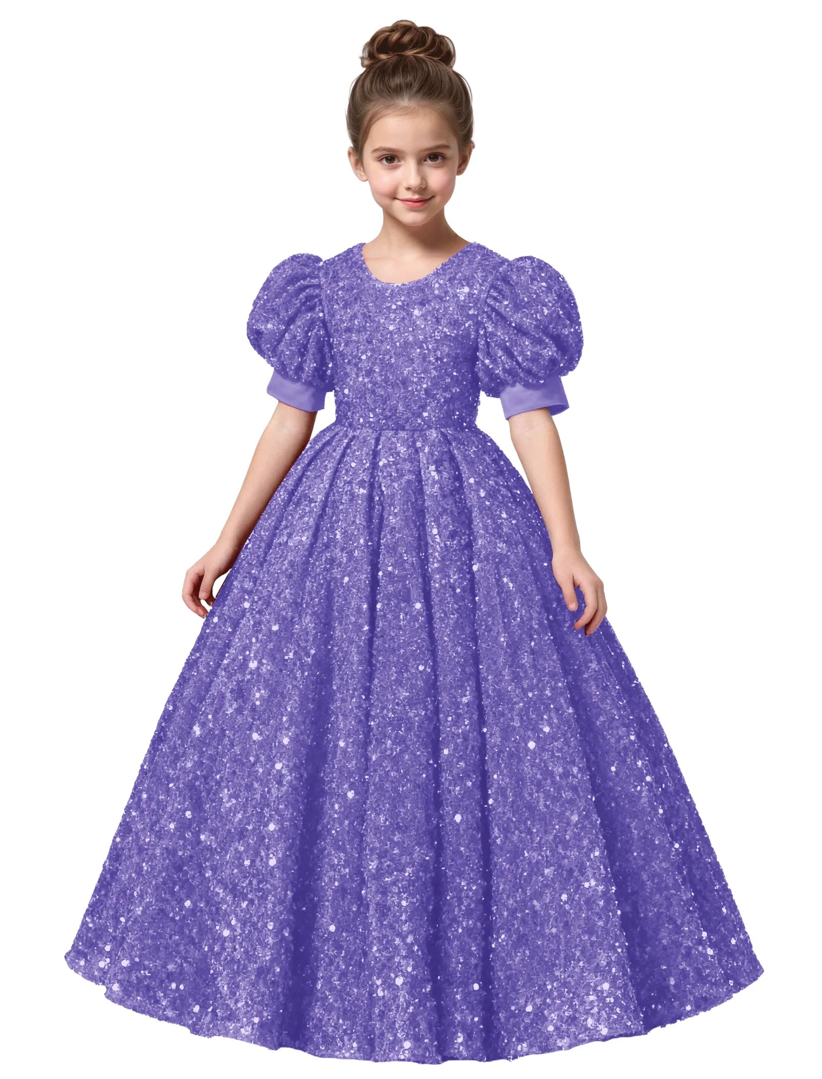 Princess-Style Velvet Long Dress