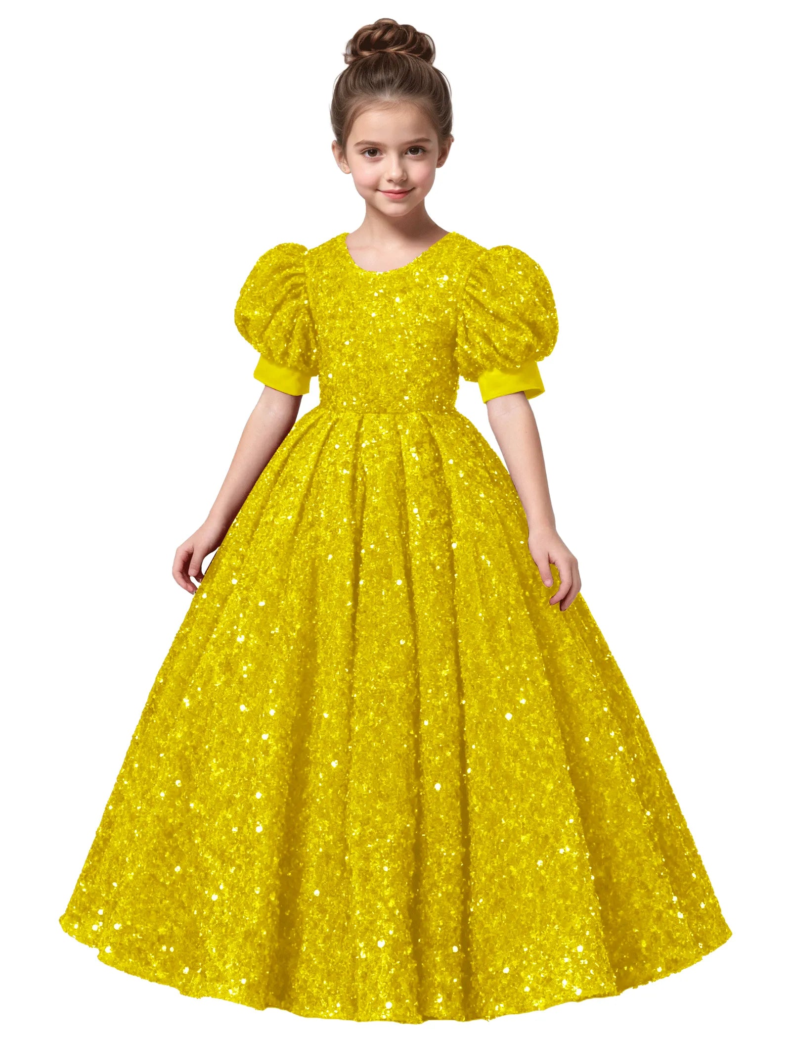 Princess-Style Velvet Long Dress