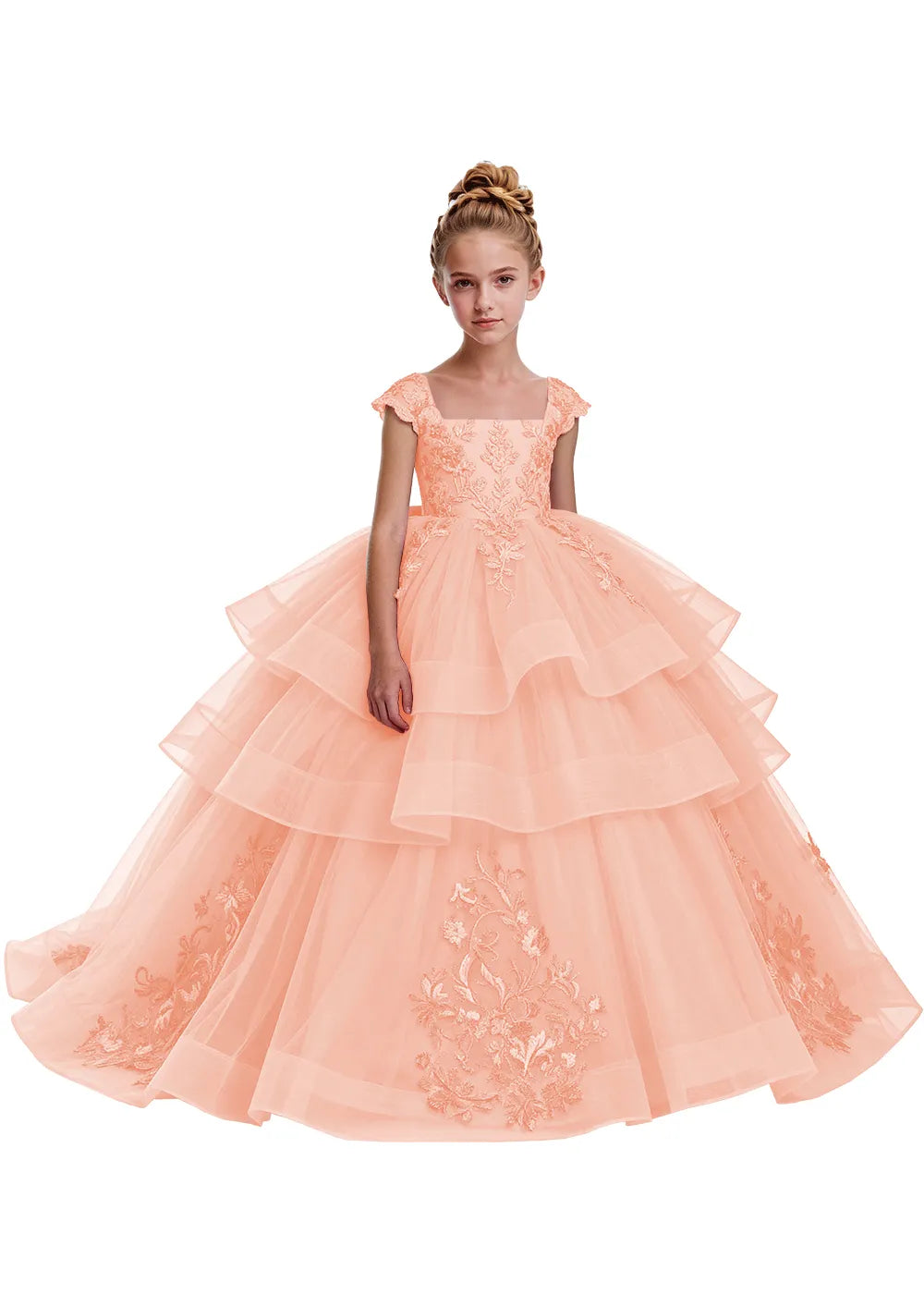 Elegant Tulle Pageant Dress for Girls