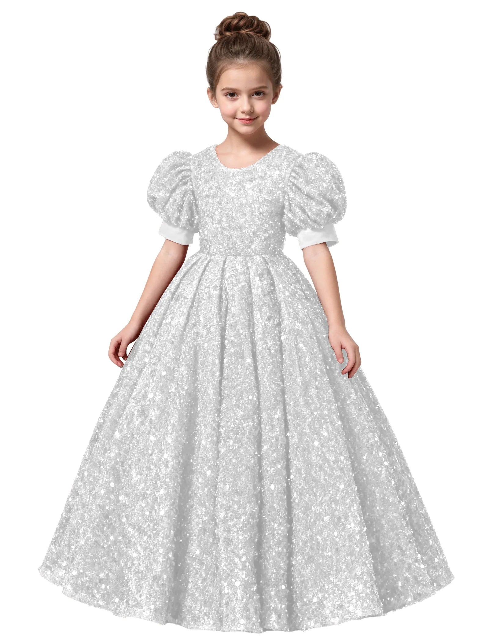 Princess-Style Velvet Long Dress