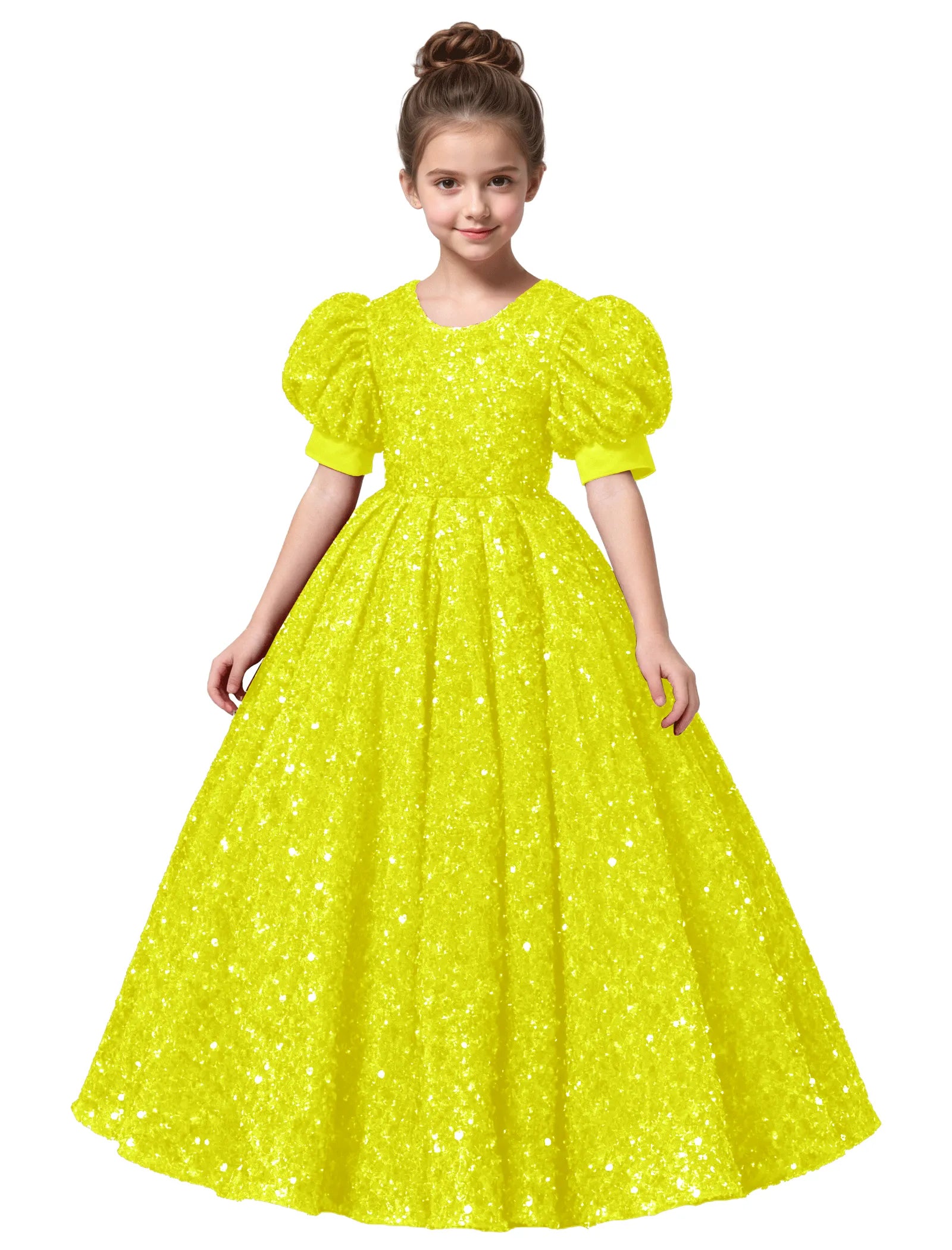 Princess-Style Velvet Long Dress