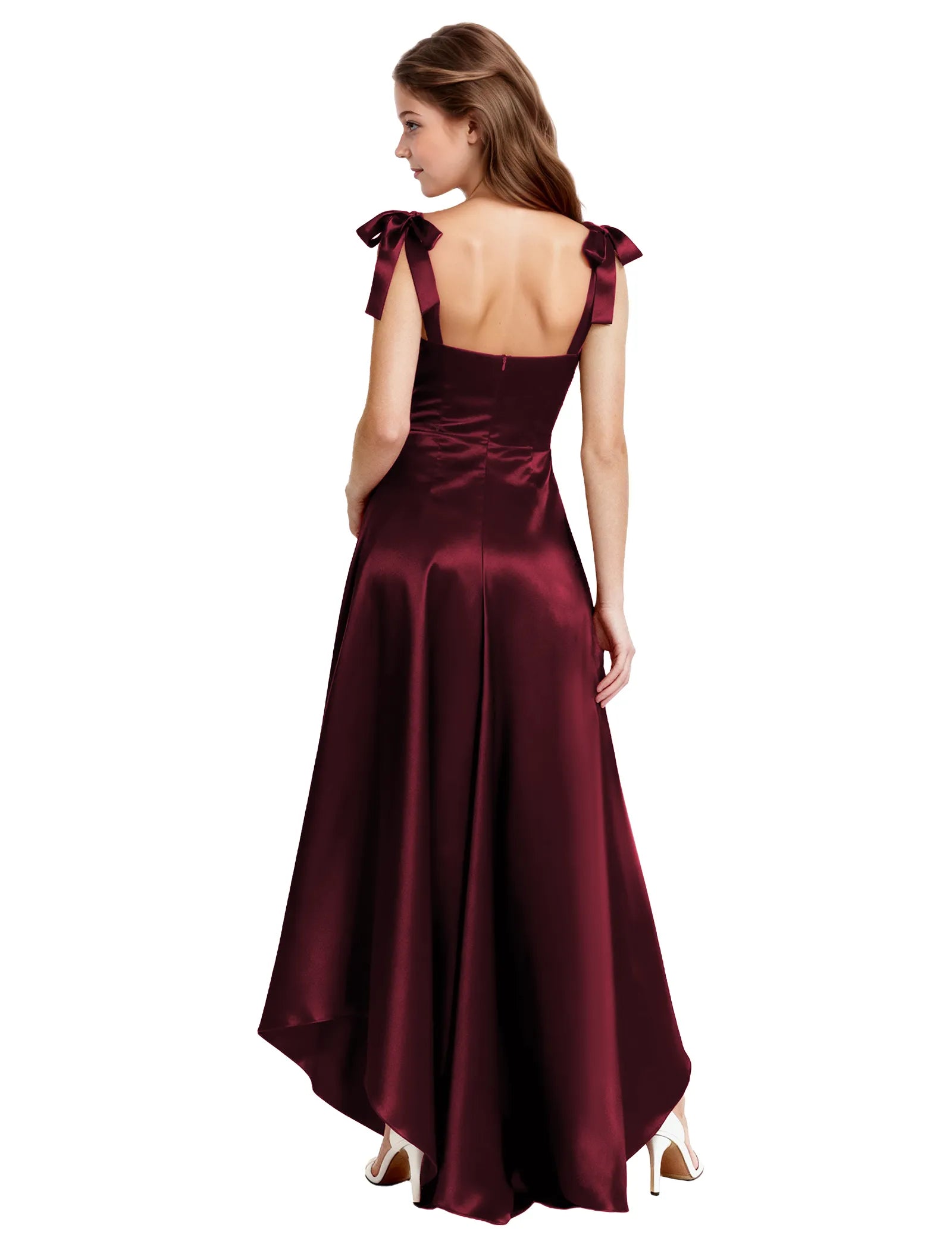 Vestido de princesa sin mangas de encaje