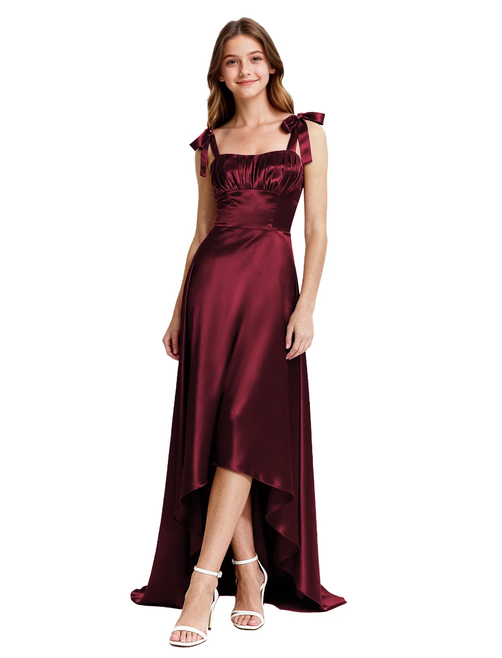 Vestido de princesa sin mangas de encaje