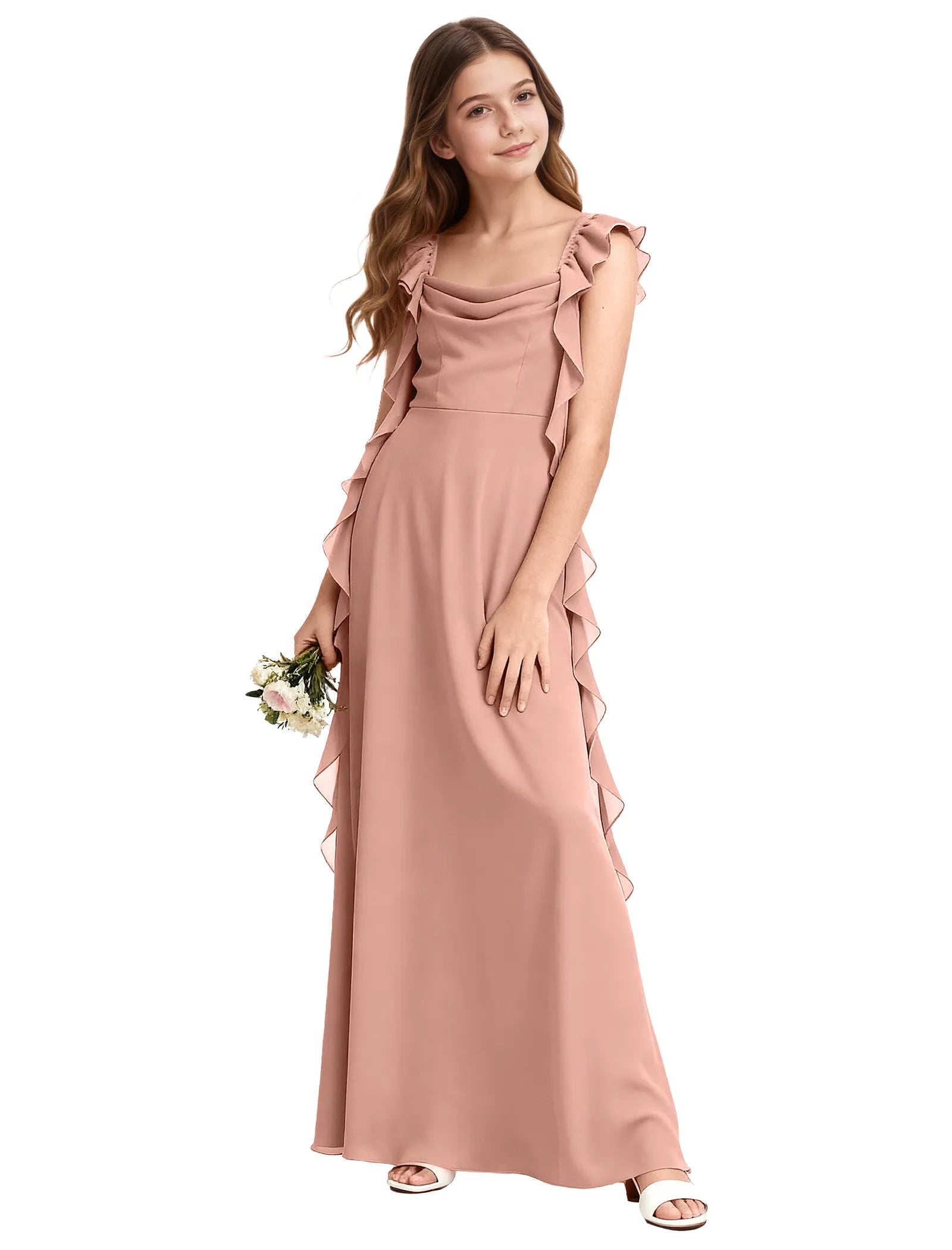 Vestido de princesa sin mangas de encaje
