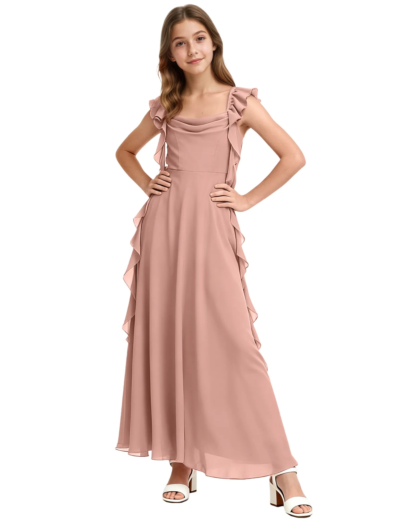 Vestido de princesa sin mangas de encaje