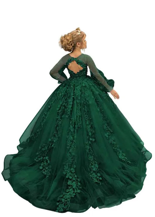 Dreamy Garden Couture Ball Dress for Girls