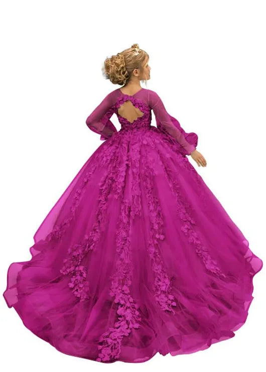 Dreamy Garden Couture Ball Dress for Girls