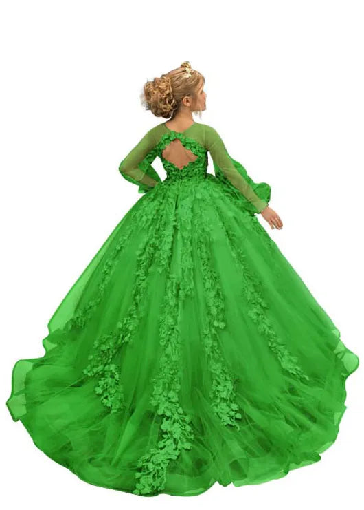 Dreamy Garden Couture Ball Dress for Girls