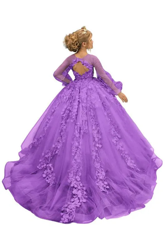 Dreamy Garden Couture Ball Dress for Girls