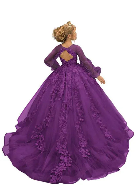 Dreamy Garden Couture Ball Dress for Girls