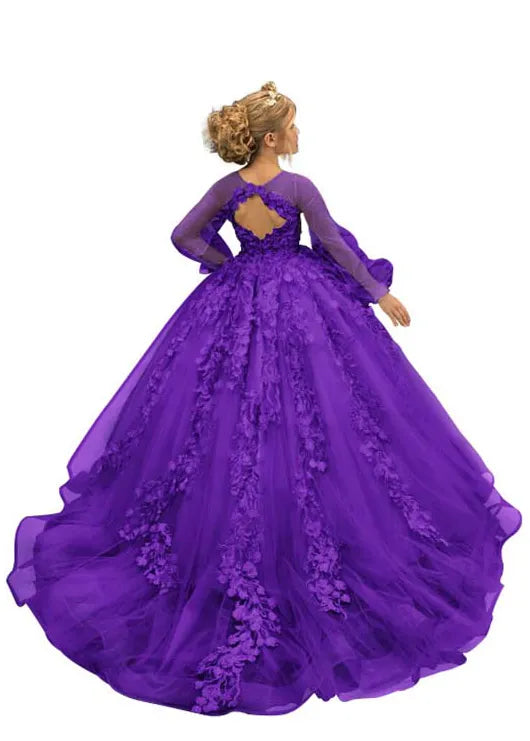 Dreamy Garden Couture Ball Dress for Girls