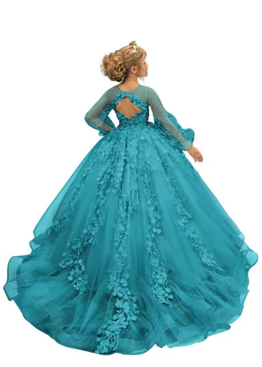 Dreamy Garden Couture Ball Dress for Girls