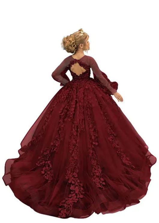 Dreamy Garden Couture Ball Dress for Girls