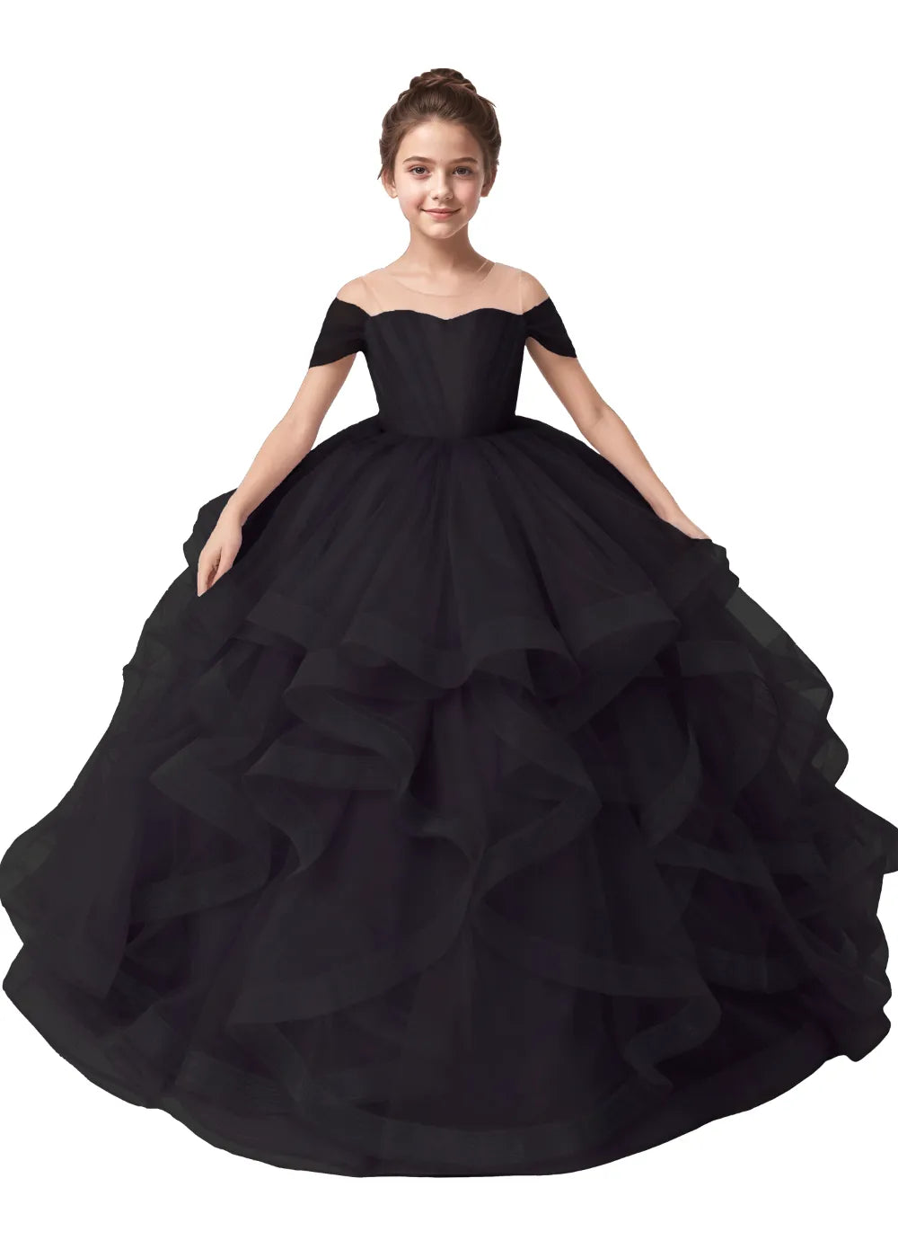 Seraphina Ruffle Tulle Princess Dress