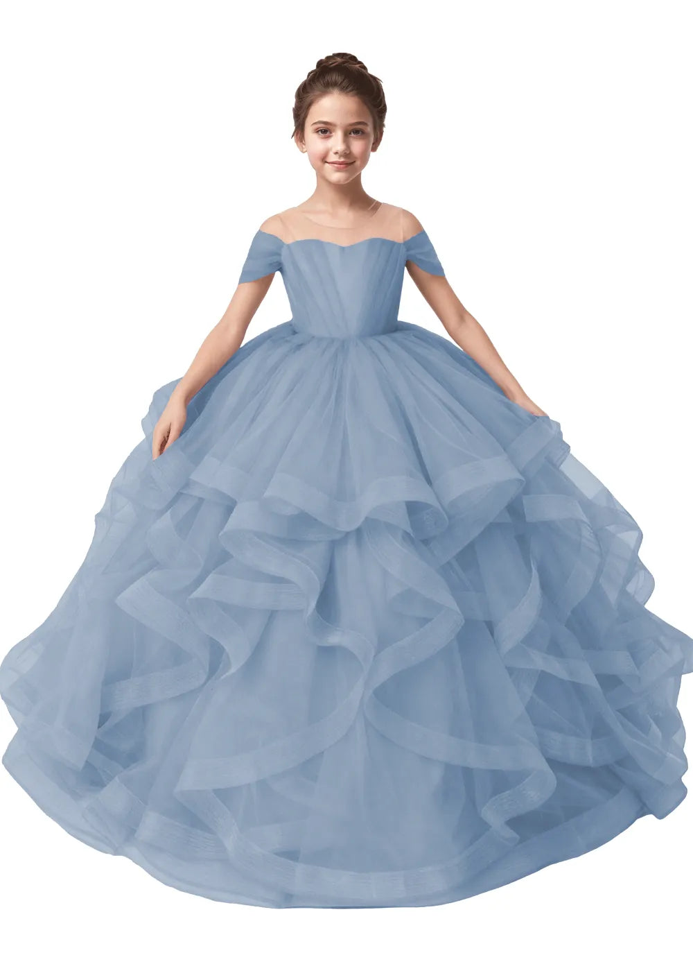 Seraphina Ruffle Tulle Princess Dress