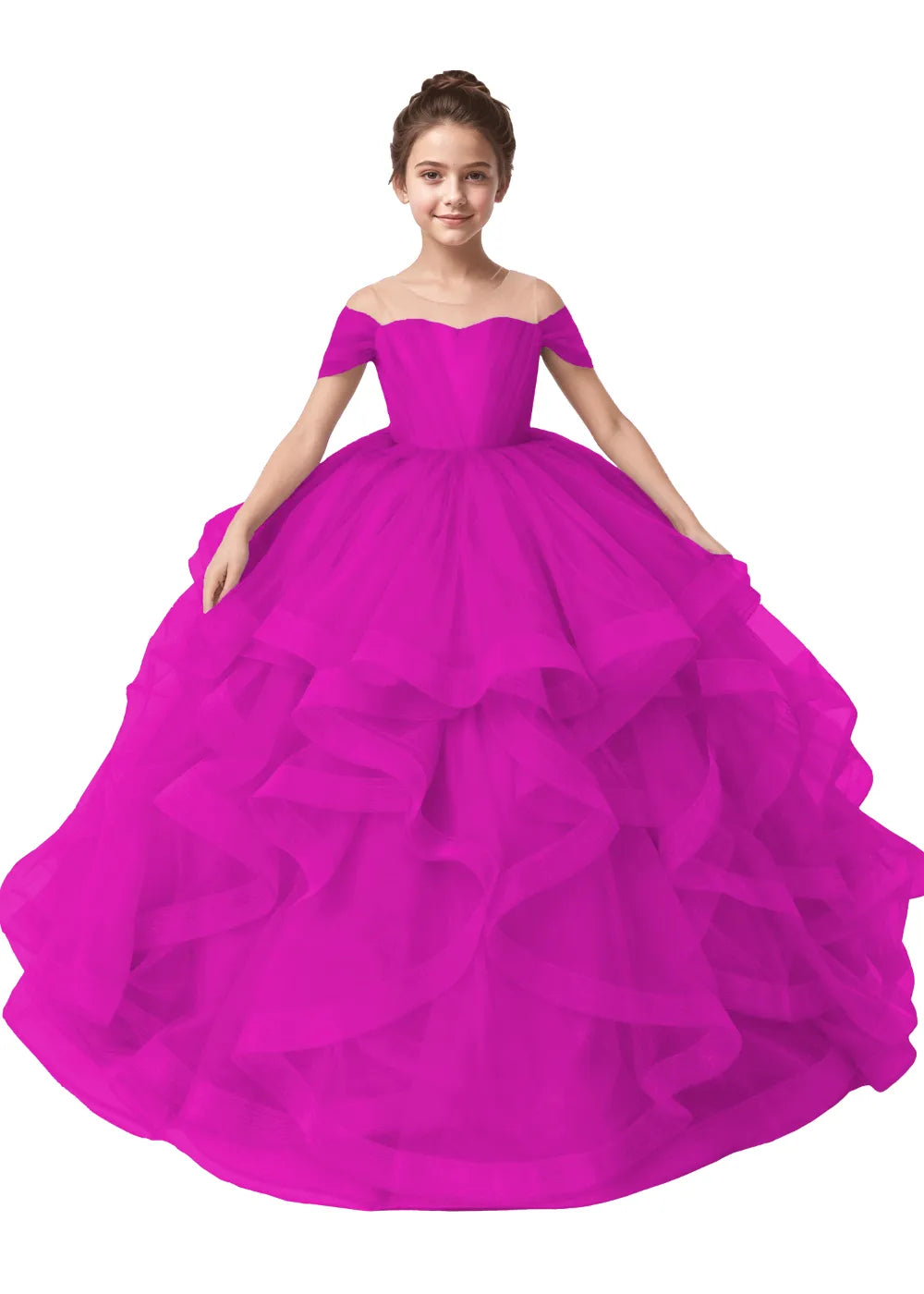 Seraphina Ruffle Tulle Princess Dress