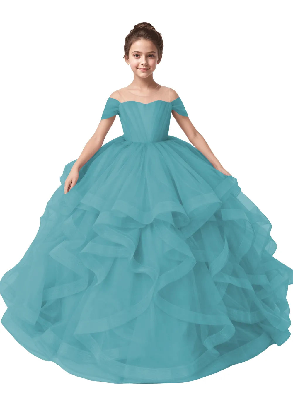 Seraphina Ruffle Tulle Princess Dress
