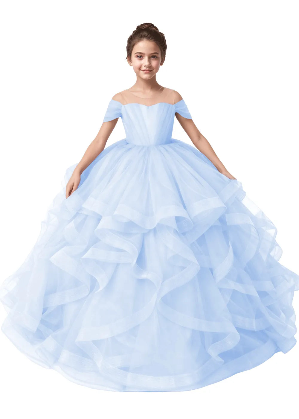 Seraphina Ruffle Tulle Princess Dress