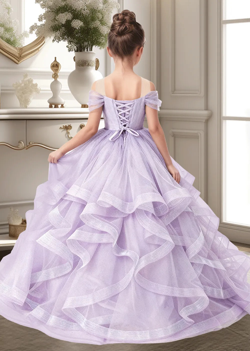 Seraphina Ruffle Tulle Princess Dress