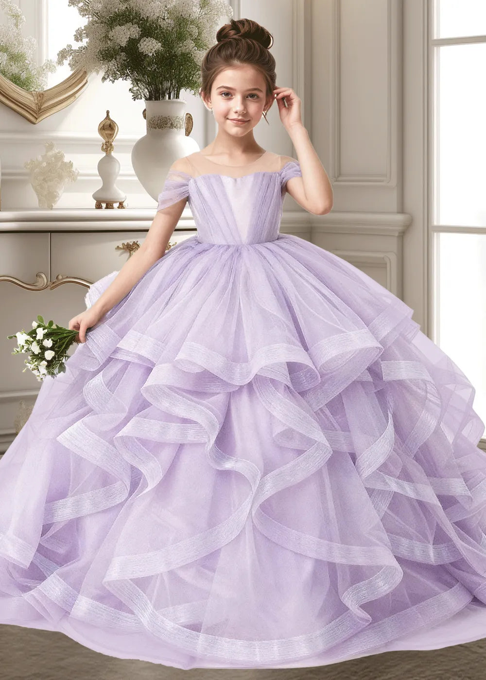 Seraphina Ruffle Tulle Princess Dress