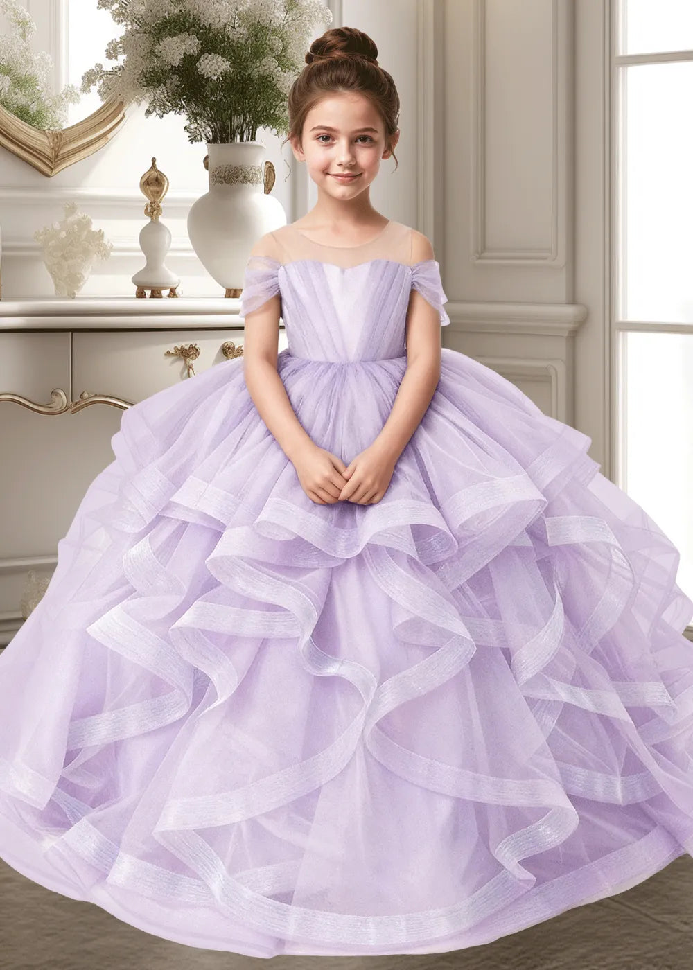 Seraphina Ruffle Tulle Princess Dress