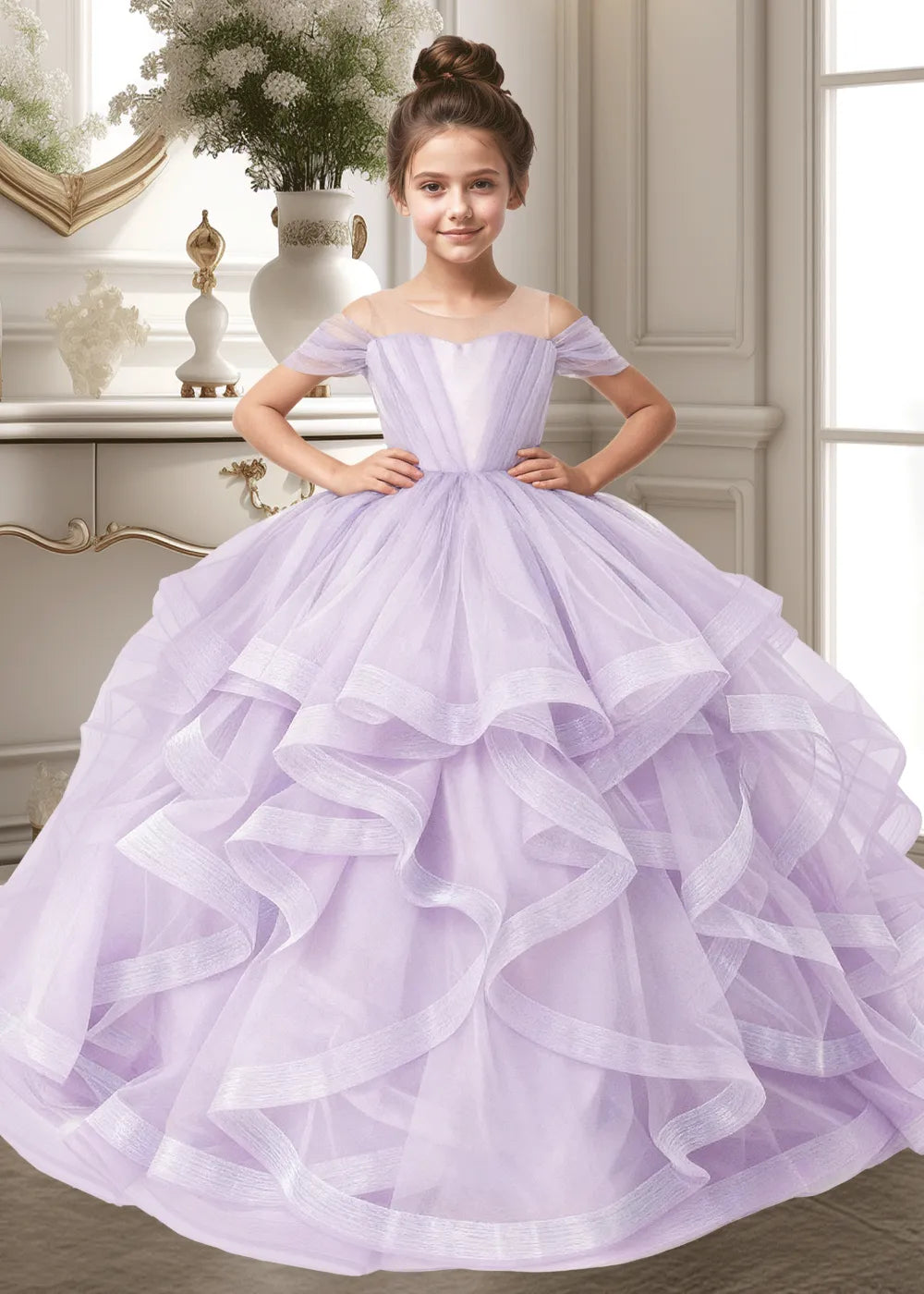 Seraphina Ruffle Tulle Princess Dress