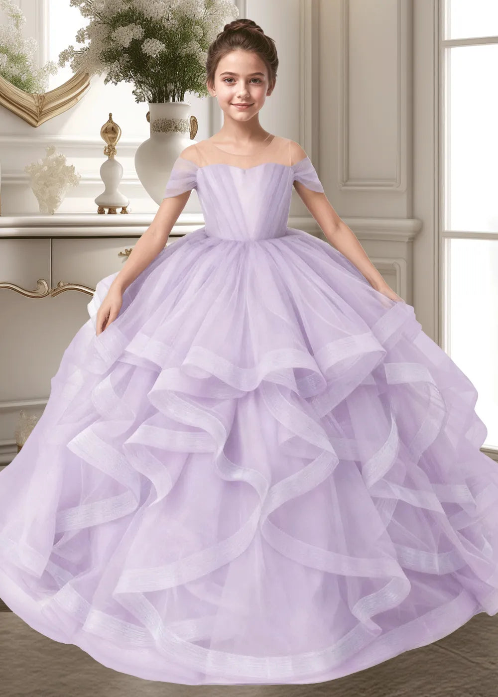 Seraphina Ruffle Tulle Princess Dress