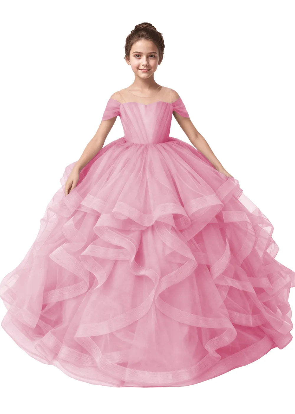 Seraphina Ruffle Tulle Princess Dress