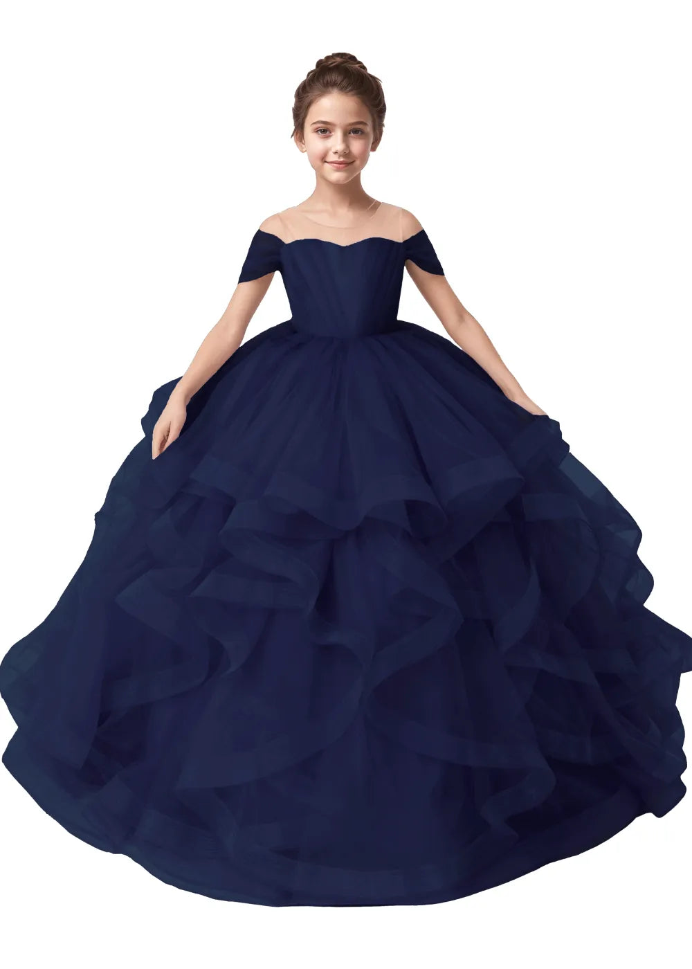 Seraphina Ruffle Tulle Princess Dress