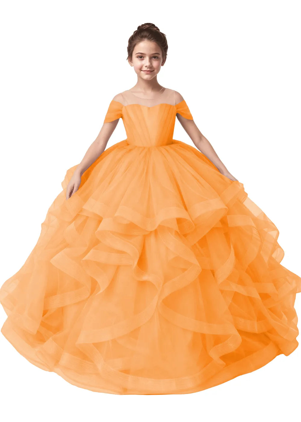 Seraphina Ruffle Tulle Princess Dress