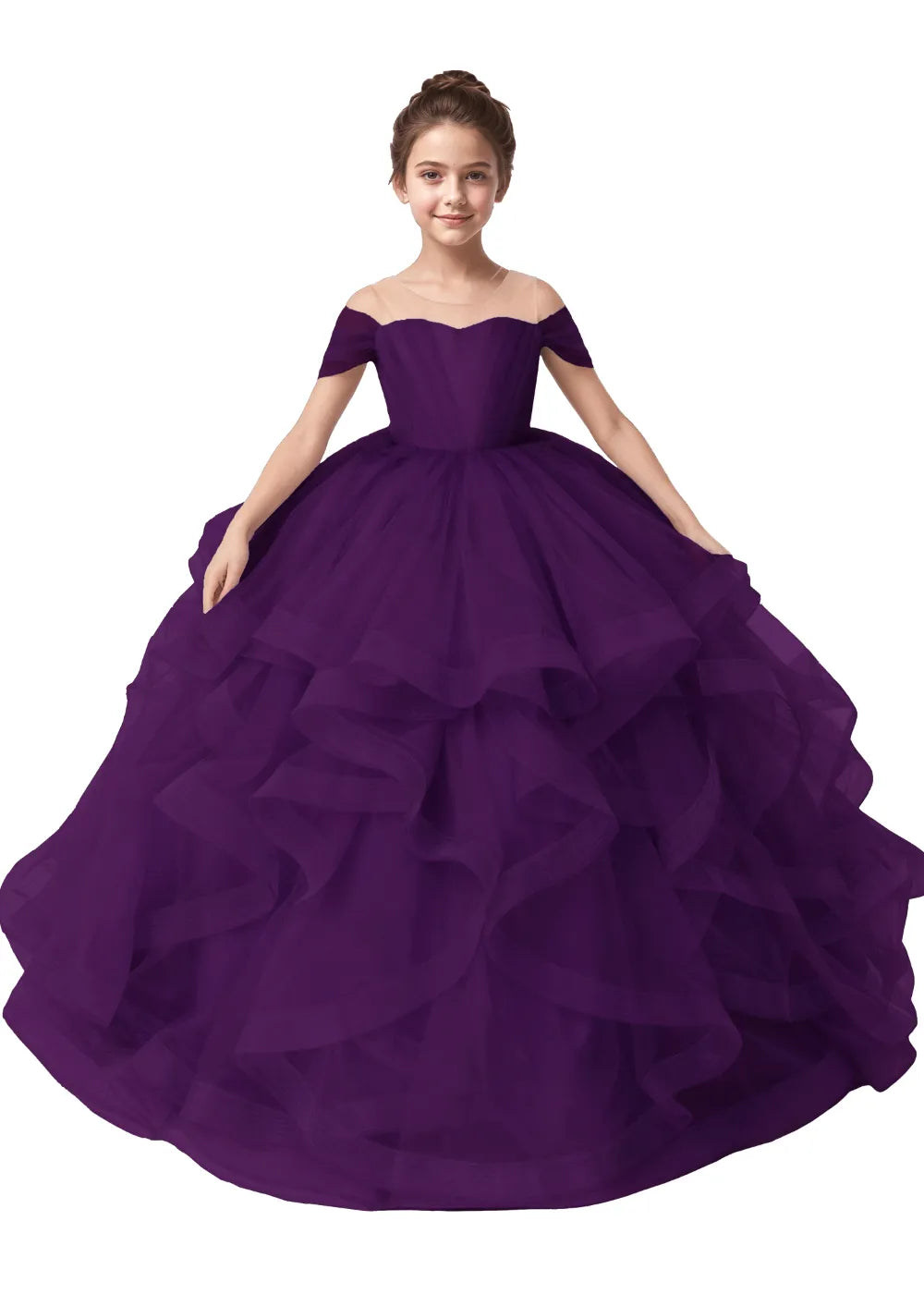 Seraphina Ruffle Tulle Princess Dress