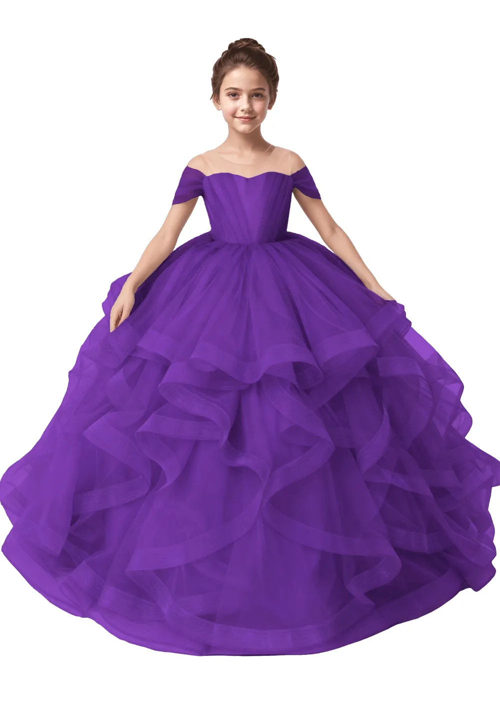 Seraphina Ruffle Tulle Princess Dress