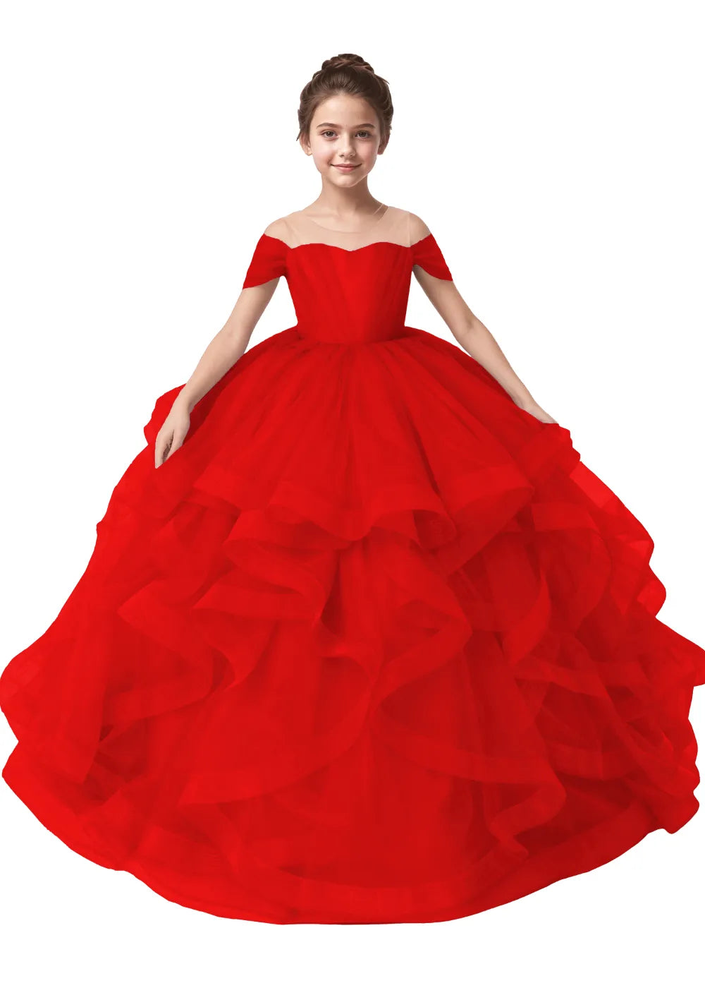 Seraphina Ruffle Tulle Princess Dress