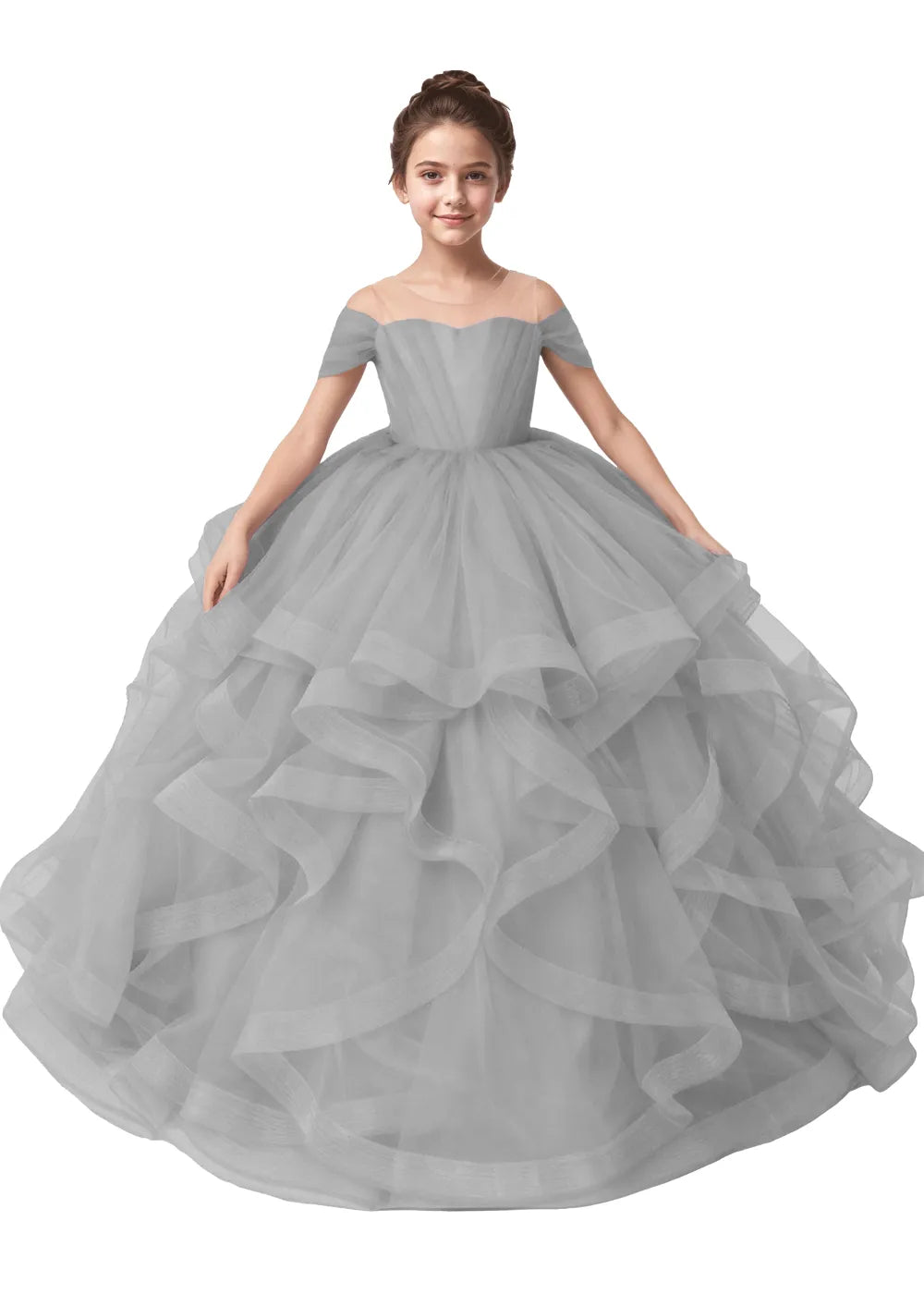 Seraphina Ruffle Tulle Princess Dress
