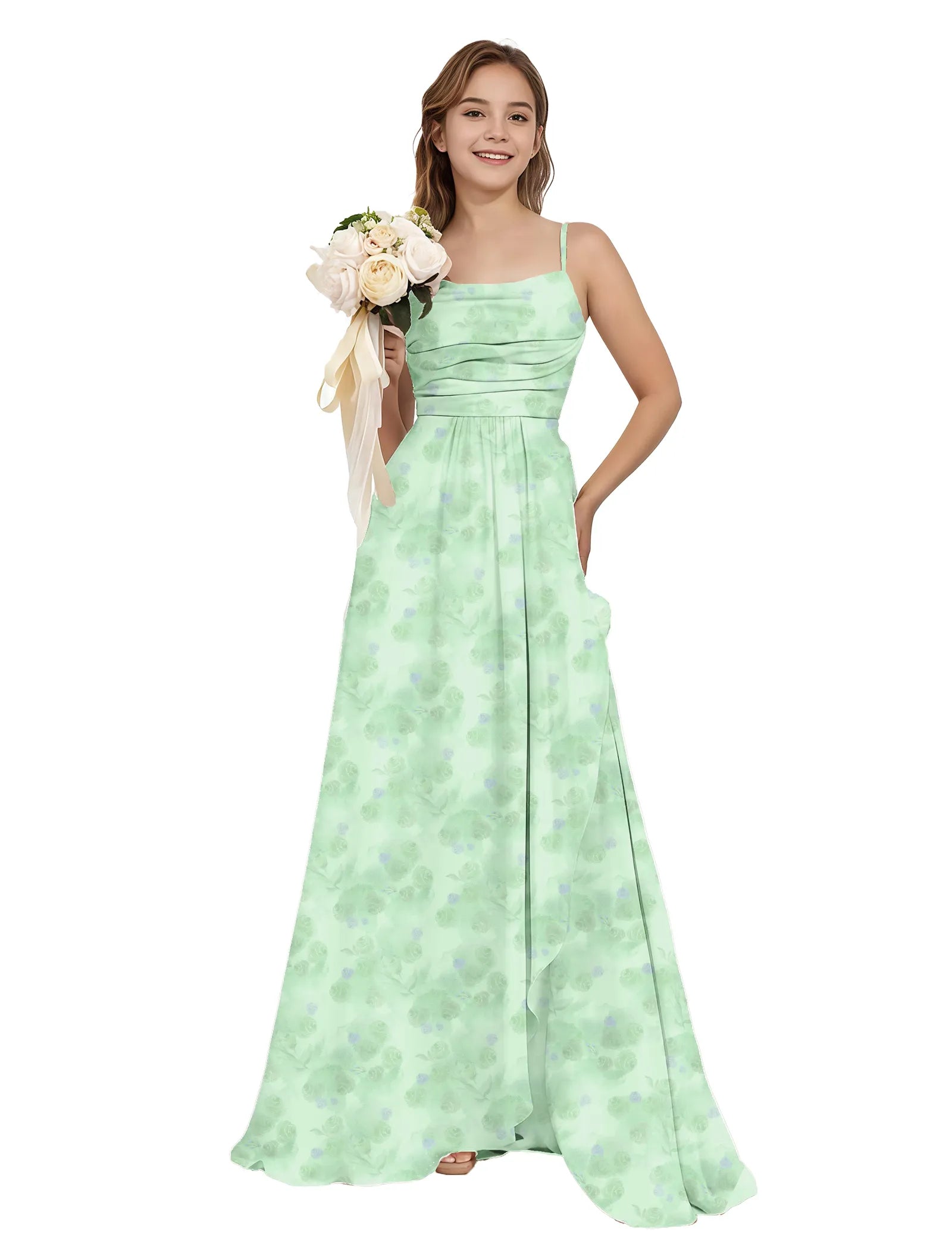 Secret Bloom Flower Girl Maxi Dress