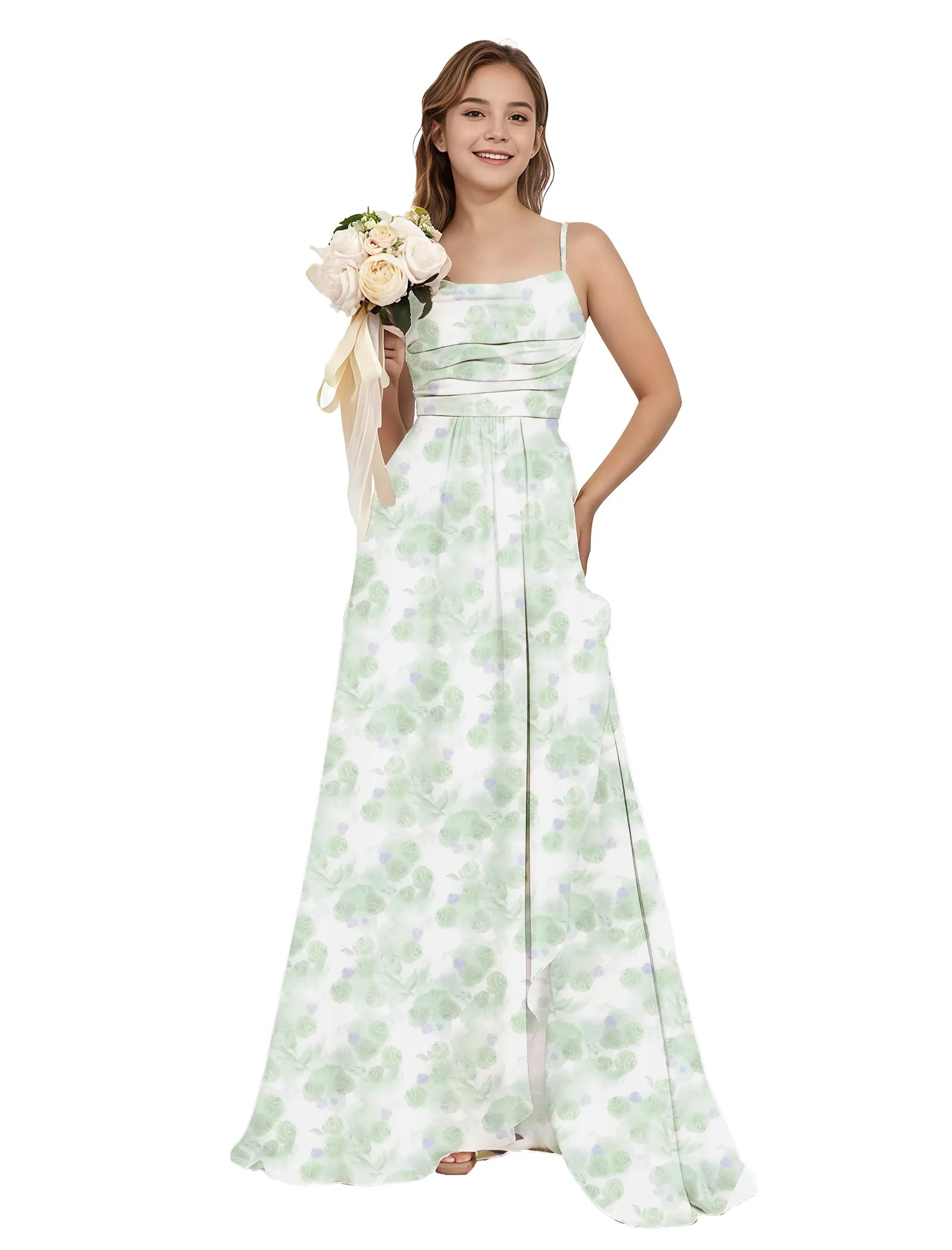 Secret Bloom Flower Girl Maxi Dress
