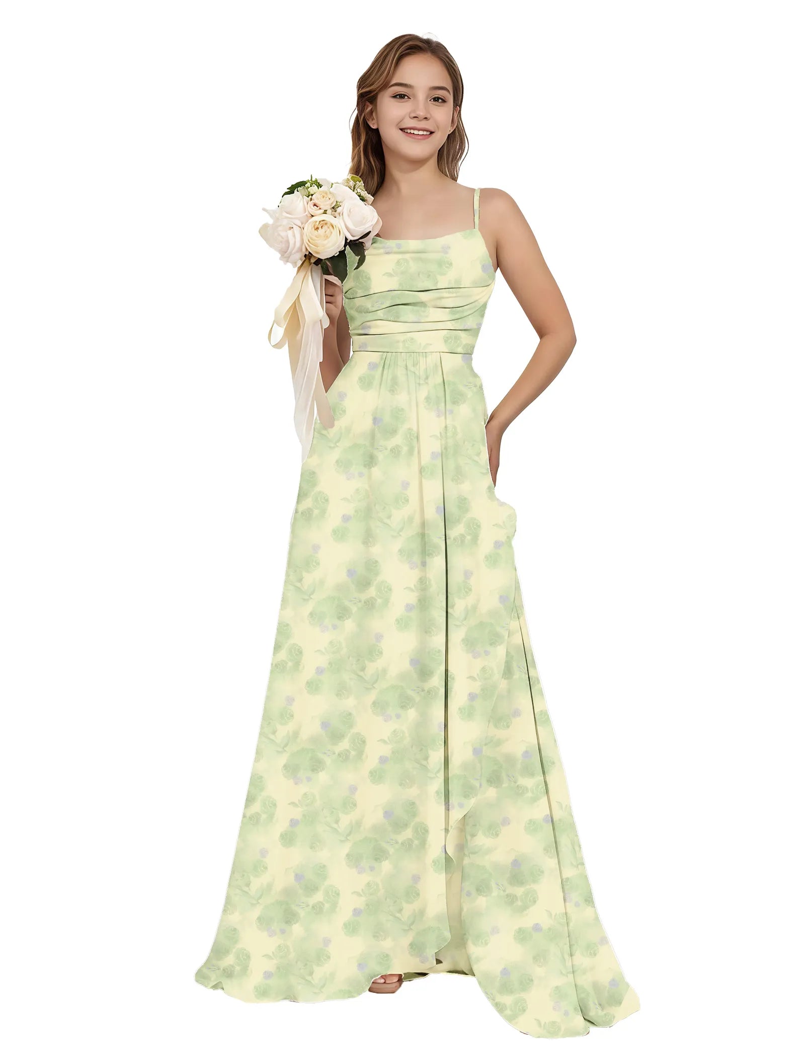 Secret Bloom Flower Girl Maxi Dress