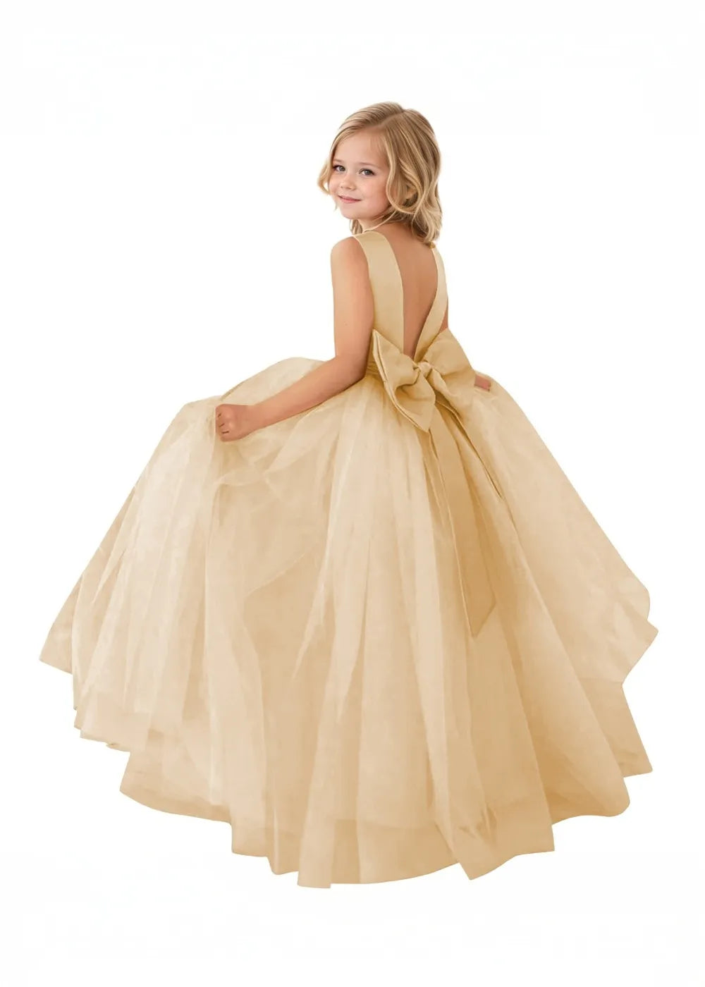 Classic Satin & Tulle Ball Gown