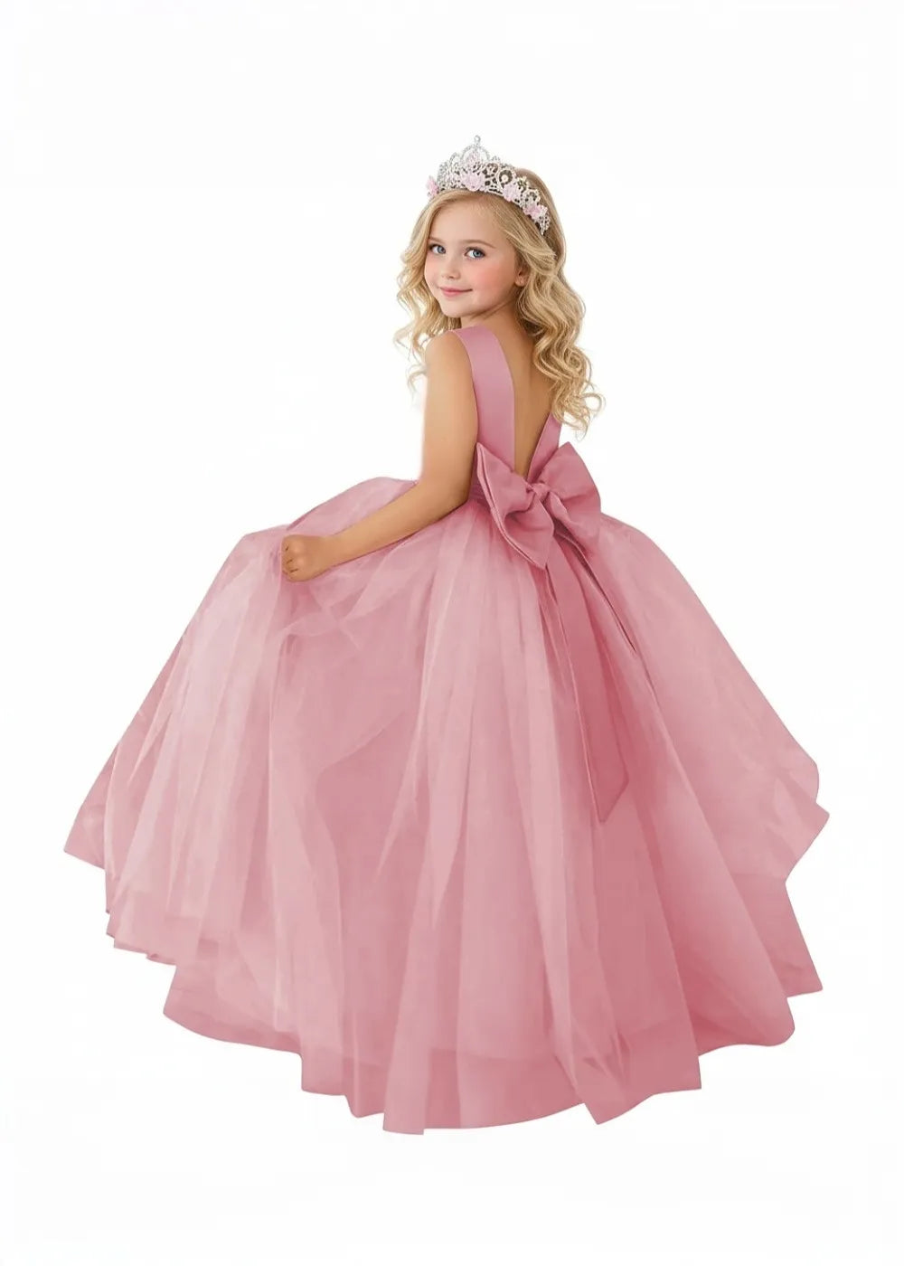 Classic Satin & Tulle Ball Gown