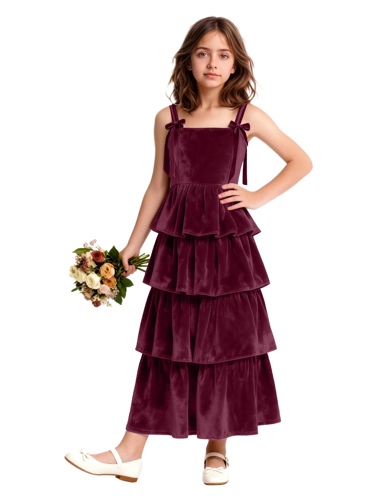 Velvet Tiered Princess Dress