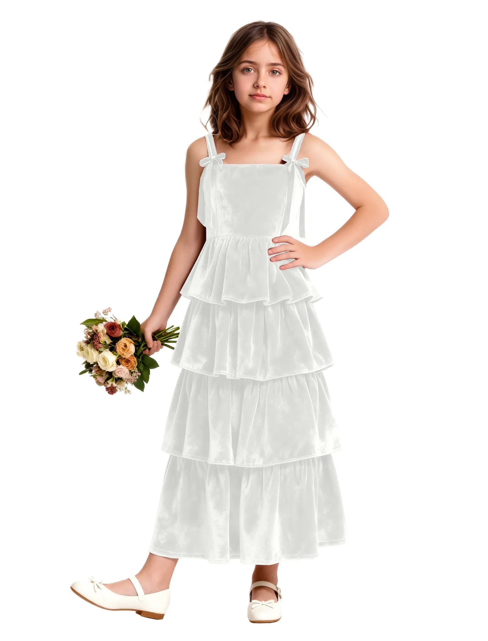 Velvet Tiered Princess Dress