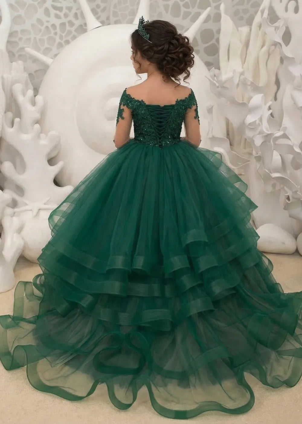 Princess Ruffles Tulle Party Gown