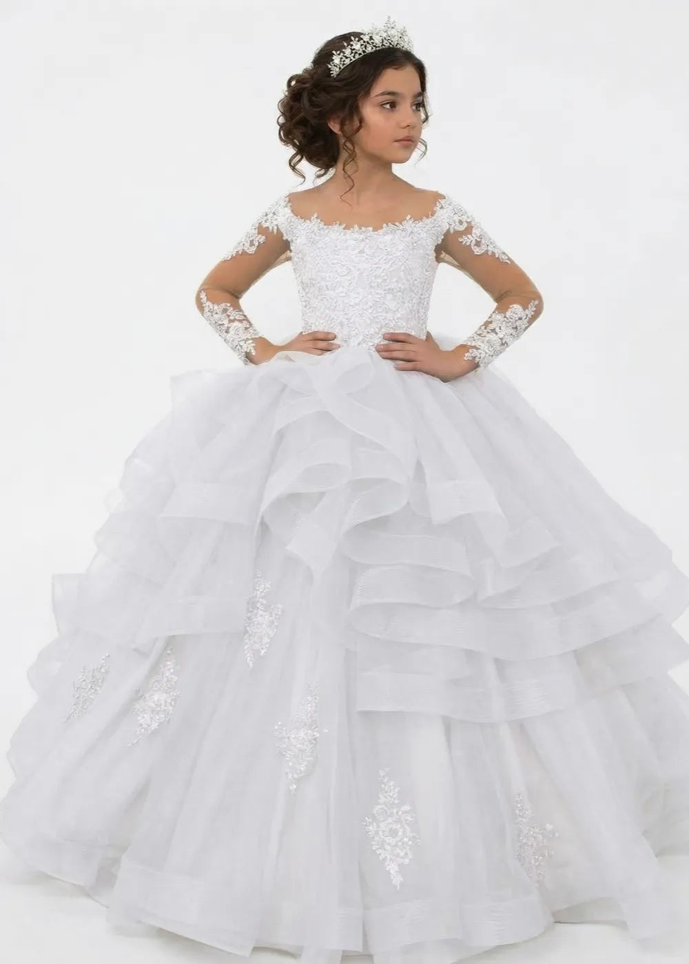 Princess Ruffles Tulle Party Gown